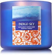 candle indigo sky