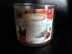 candle Marshmallow Pumpkin Latte