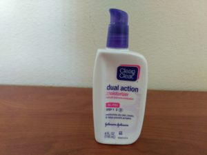 Clean and Clear moisturizer