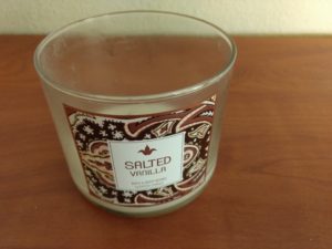 candle salted vanilla