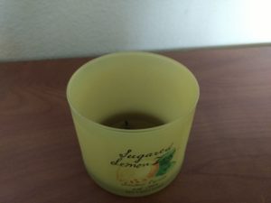 candle sugared lemon